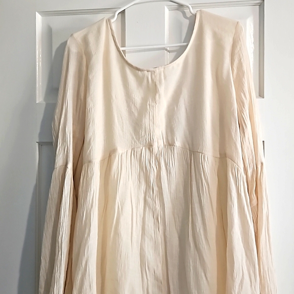 Umgee Cream Embroidered Dress Size Large - Picture 6 of 7